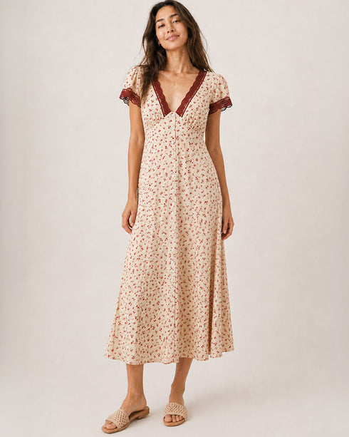 Eau de Vin Midi Dress