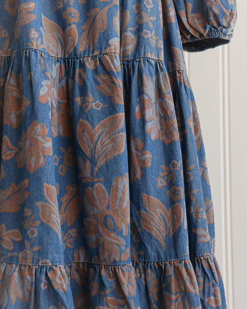 Floribunda Denim Dress