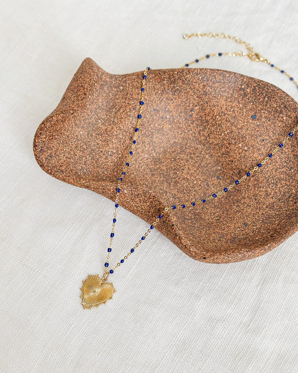 Midnight Heart Necklace