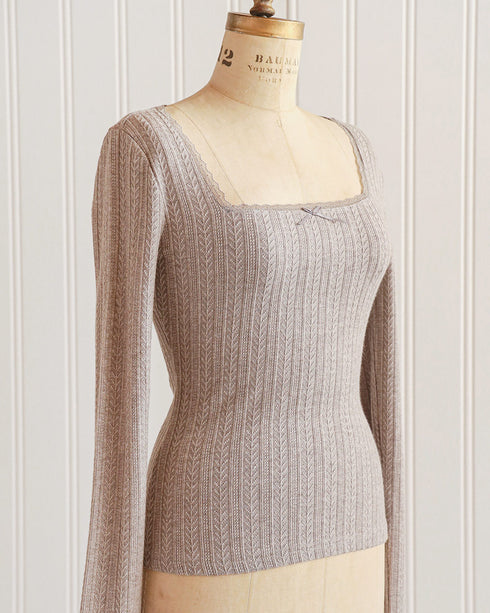 Brienne Pointelle Top