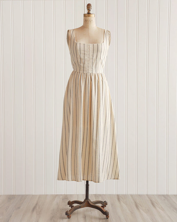 Journee Striped Midi Dress