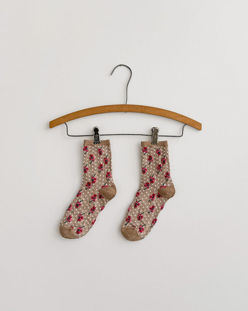 Dotted Garden Socks
