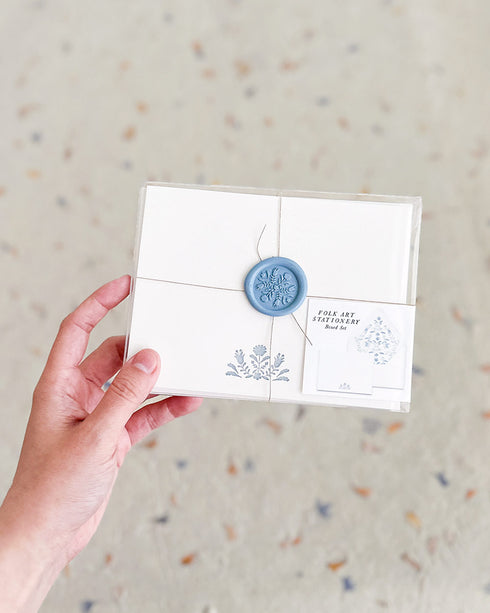 Folk Art Stationery Set