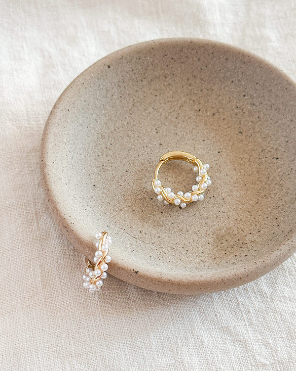 Lisette Pearl Hoops