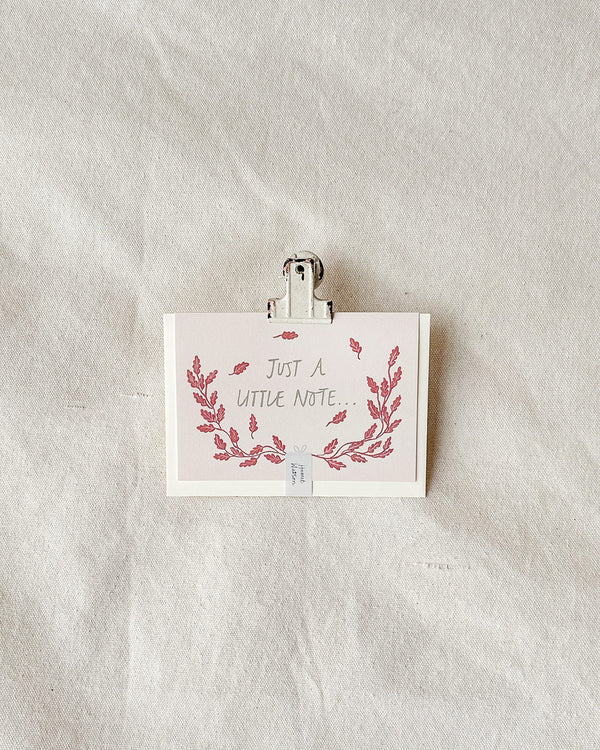 A Little Note Card