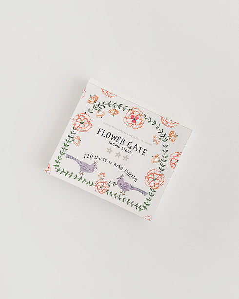 Her Winter Flowers - Flower Gate Memo Pad