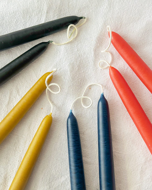 12" Taper Candles - Harvest Gold