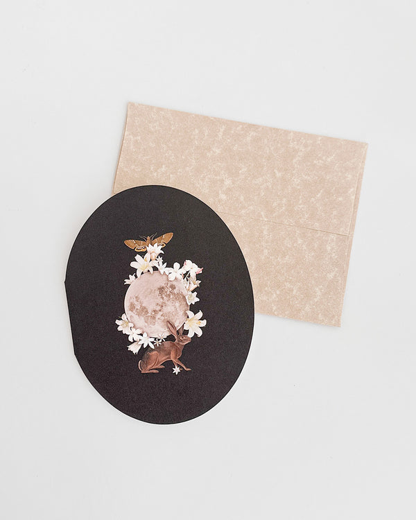 Moon Oval Card