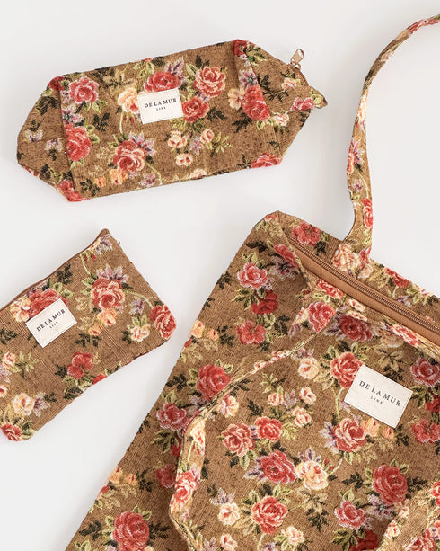 Cottage Tapestry Makeup Bag