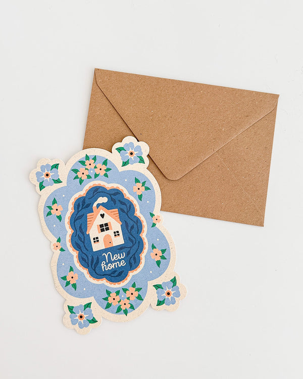 New Home Die Cut Card