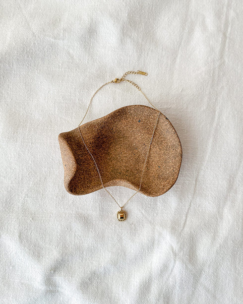 Orla Square Pendant Necklace