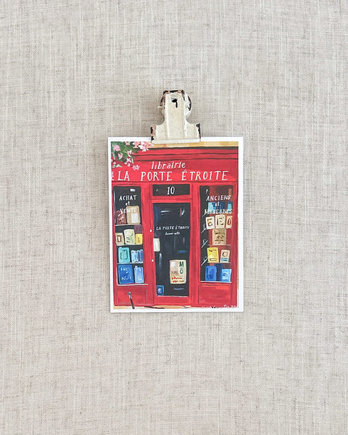 Paris Bookshop Card