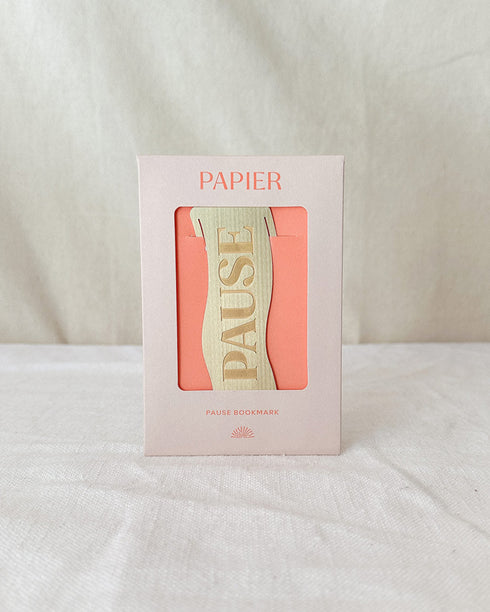 Pause Metal Bookmark