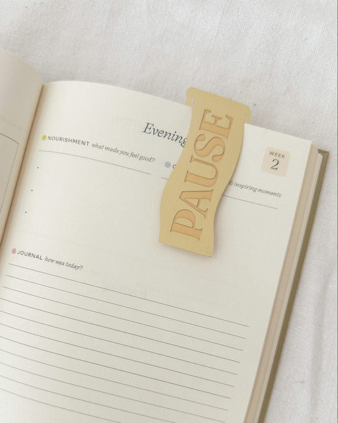 Pause Metal Bookmark