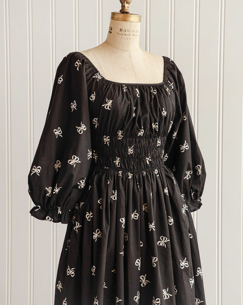 Penelope Bow Print Dress