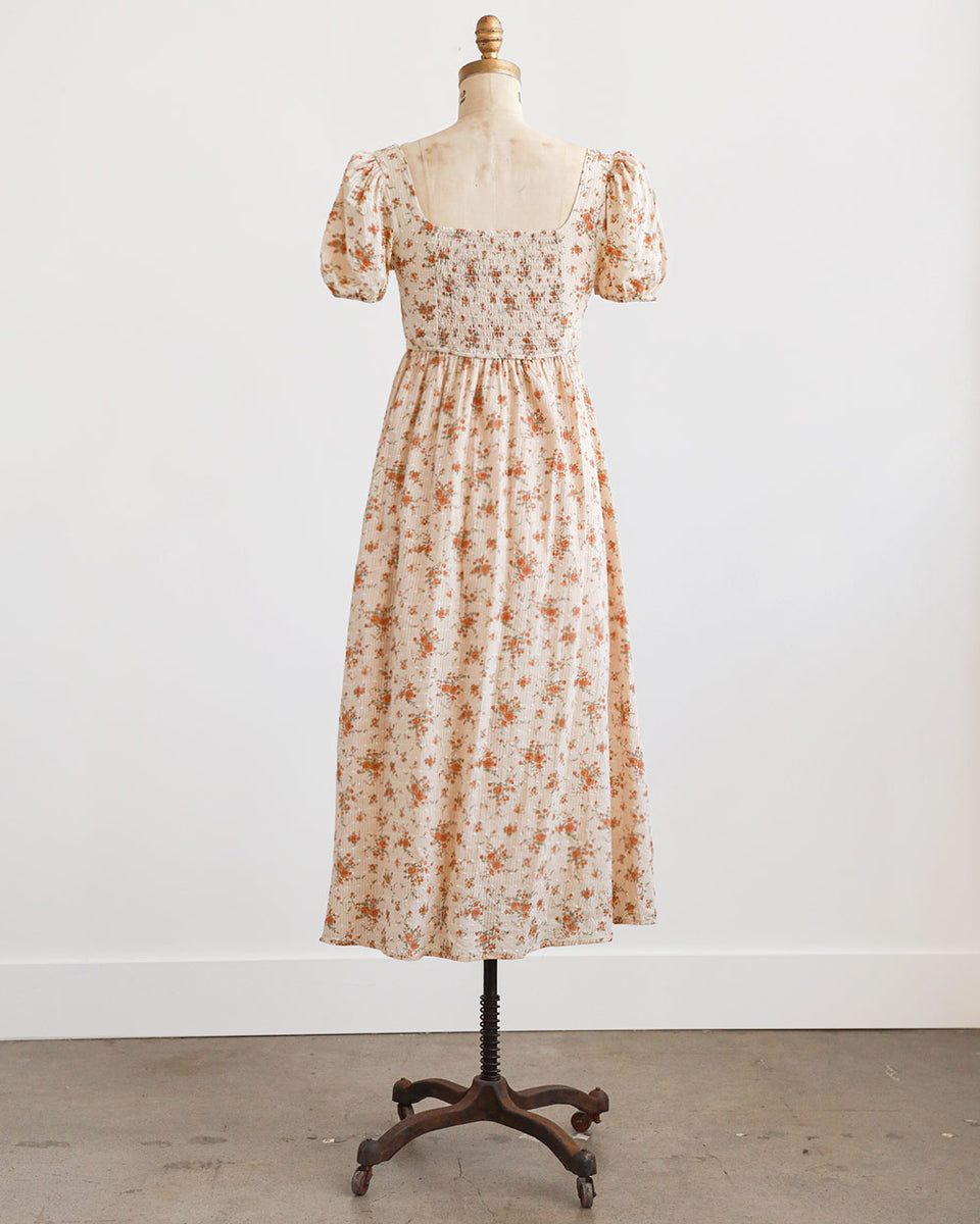 vintage floral midi dress Wildflower Reverie M I was jewel beetle Ideal for weddings FLORAL PROM DRESSES Size:UK 4.5 / US 5.5 / EU 21
