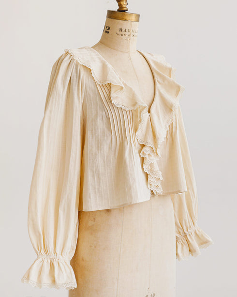 Romantic Parchment Blouse