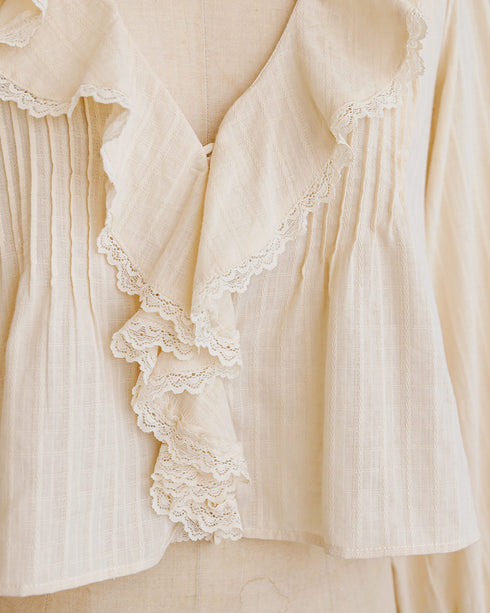 Romantic Parchment Blouse