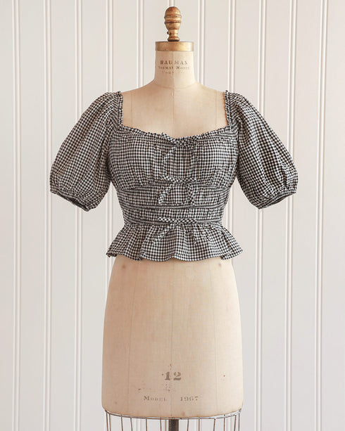 Croiselles Gingham Top