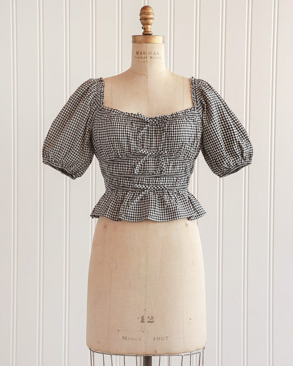 Croiselles Gingham Top