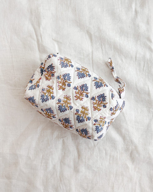 Silvia Blockprint Cosmetic Bag