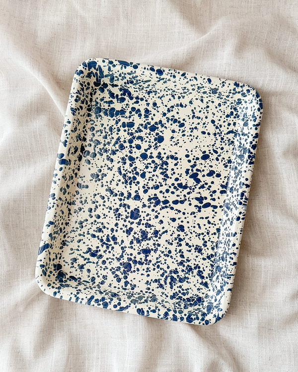 Splatter Enamel Tray