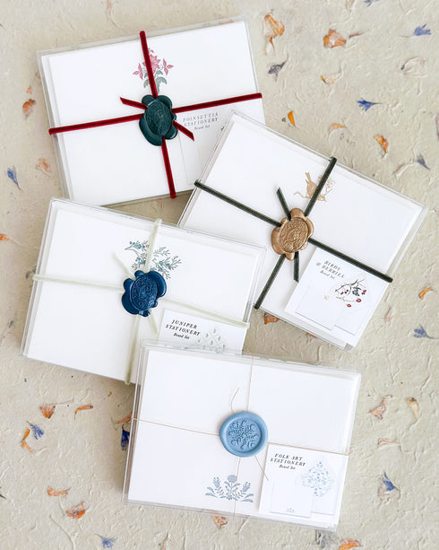 Folk Art Stationery Set