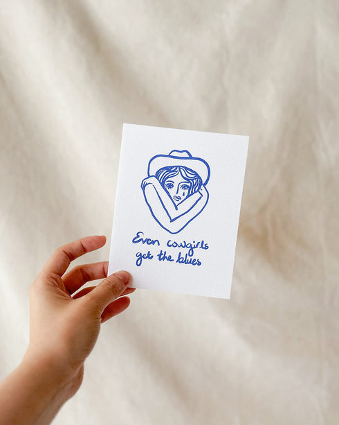 Cowgirl Blues Card