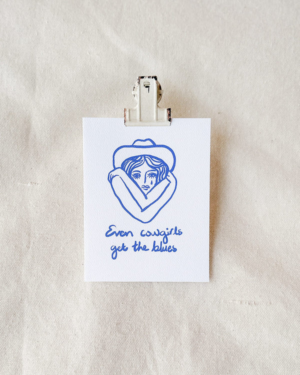 Cowgirl Blues Card