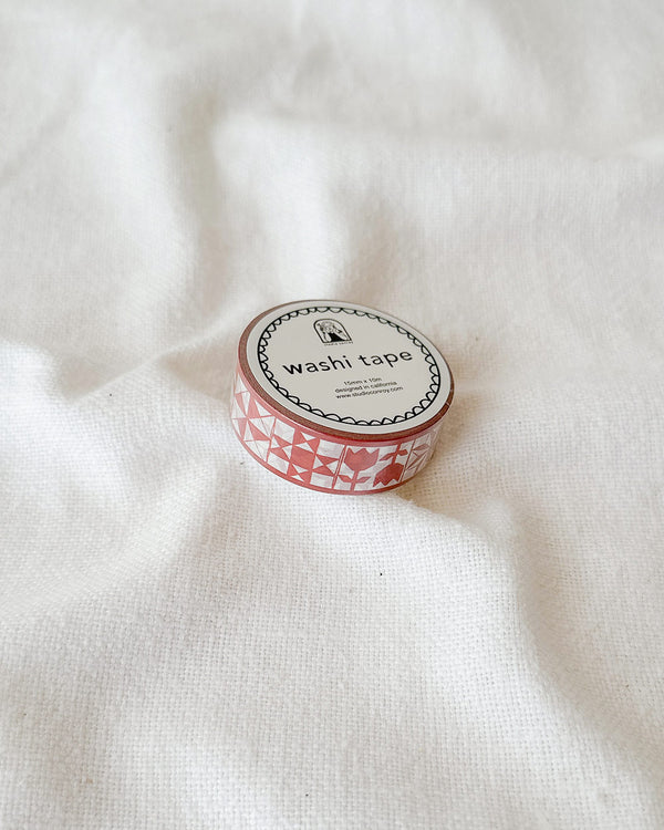 Red Quilt Washi Tape