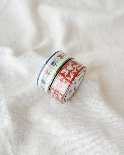 Red Quilt Washi Tape