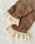 Libby Pointelle Socks - Mocha