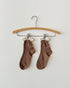 Libby Pointelle Socks - Mocha