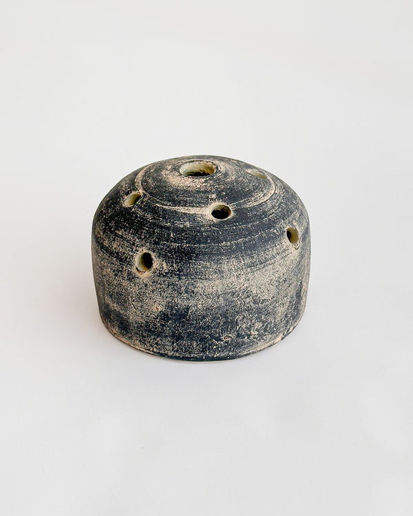 Terra Cotta Flower Frog - Grey Patina