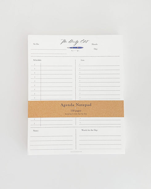 The Daily Edit - Agenda Notepad