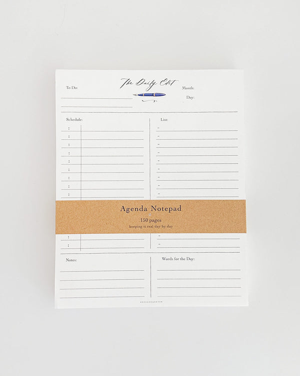 The Daily Edit - Agenda Notepad