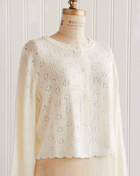 Buttercream Pointelle Cardigan