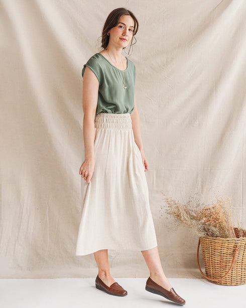 Feminine Vintage Inspired Midi Skirt | Adored Vintage | Villefranche Skirt