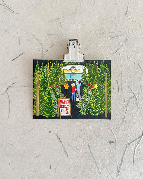 Christmas Tree Lot Card