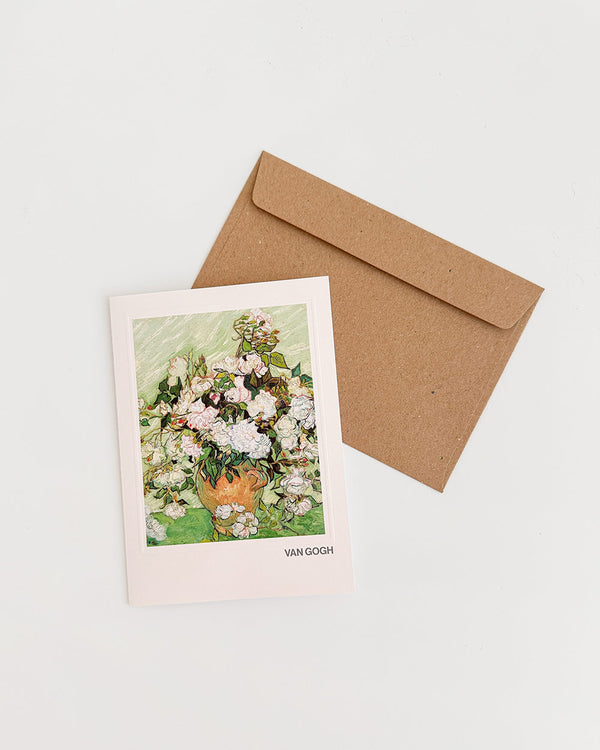 Van Gogh Roses Card