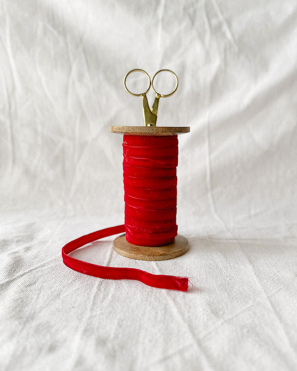 Velvet Ribbon & Scissors Set