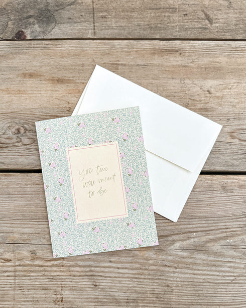 Vine Blooms Wedding Card