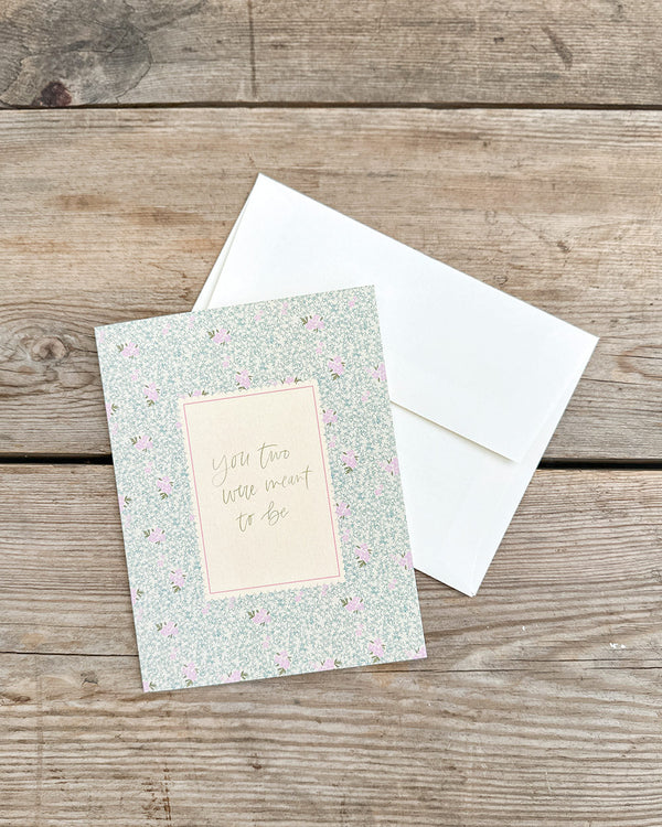 Vine Blooms Wedding Card