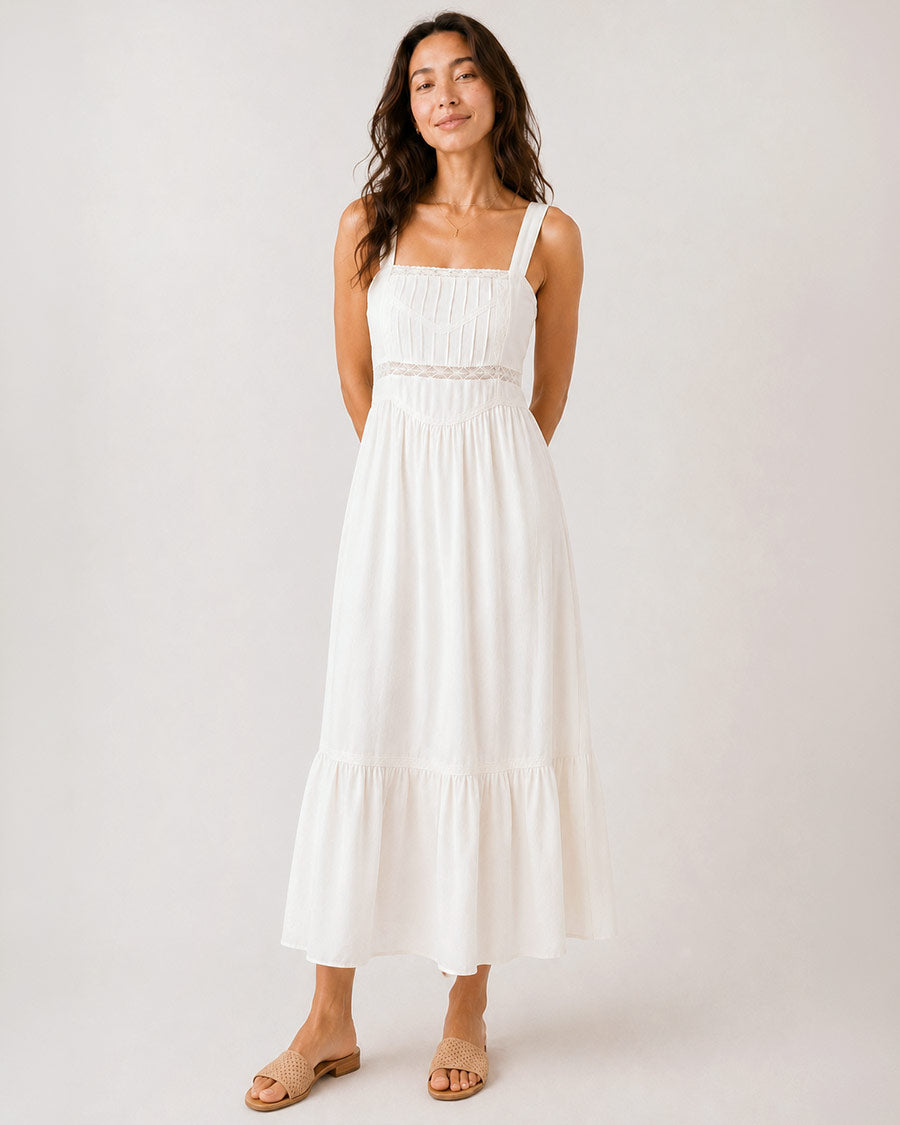 vintage inspired tea dresses Romantic Feminine for Women / Linden Midi Dress / Adored M length dress Private Label Ballroom Stripper Back Neck Color:Dark Rose