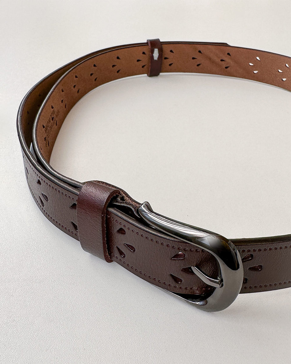 Classic Vintage Style Accessories / Adored Vintage / Suzette Belt Brown