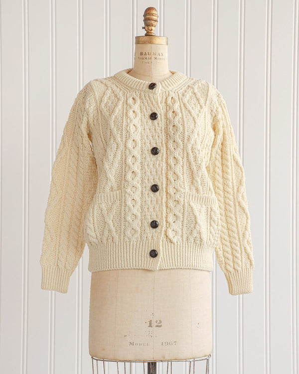 Corrough Wool Cardigan - Cream