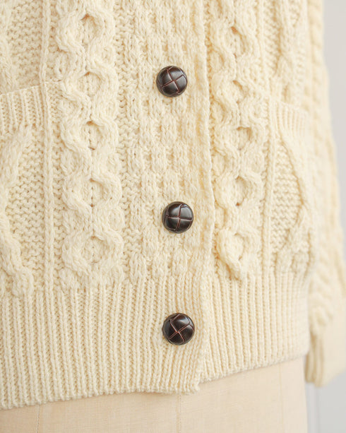 Corrough Wool Cardigan - Cream