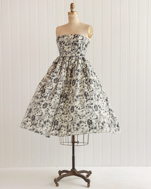 Woodland Toile Midi Dress