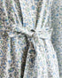 Still Mornings Robe-Vintage inspired blue grey floral block printed cotton robe-Adored Vintage