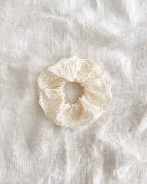 Eyelet Cloud Scrunchie
